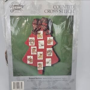 Candamar Designs Something Special Cross Stitch Kit Forest Babies Xmas 50670 New